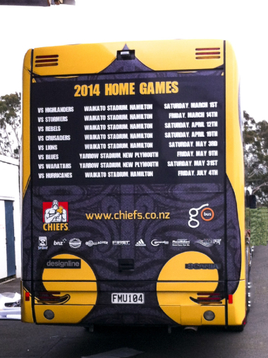 Chiefs Bus Wrap Rear By Admark