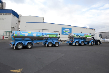 Fonterra Milk for Schools tanker graphics by Admark