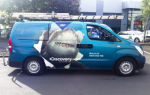 SKY TV Discovery Channel van wrap