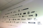 Sponsors wall at Sport Waikato - Admark are proud sponsors of 20 years standing.