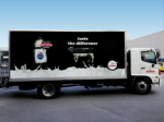 Anchor Milk truck wrap graphics by Admark
